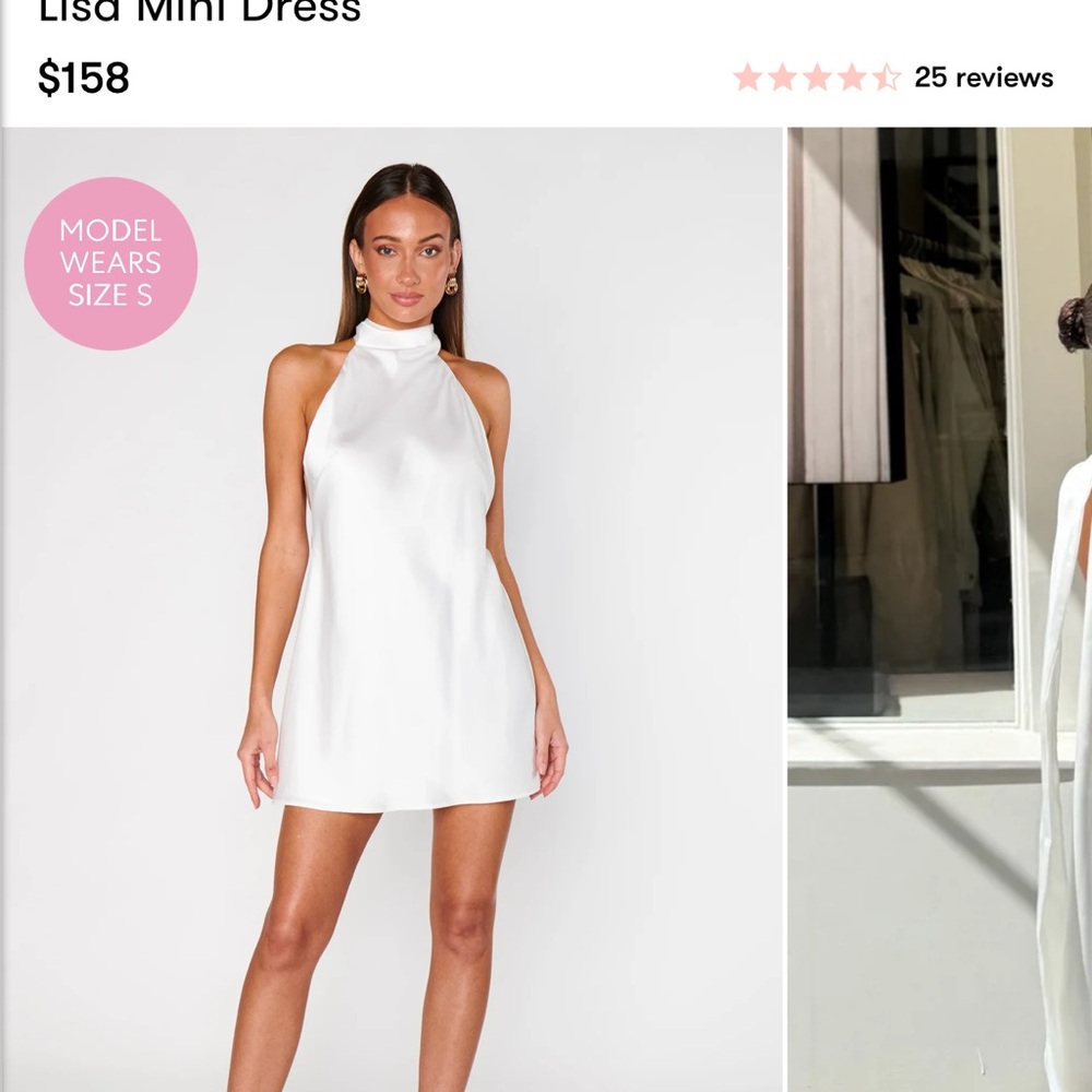 Showmeyourmumu Chic White Halter Mini Dress